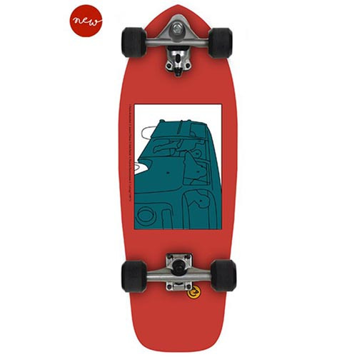 Surfskate Gussie AVALANCHE 31″ by Slide Surf Skateboards.