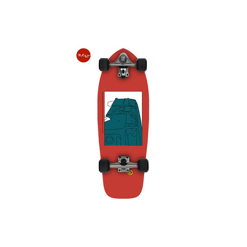 Surfskate Gussie AVALANCHE 31″ by Slide Surf Skateboards.