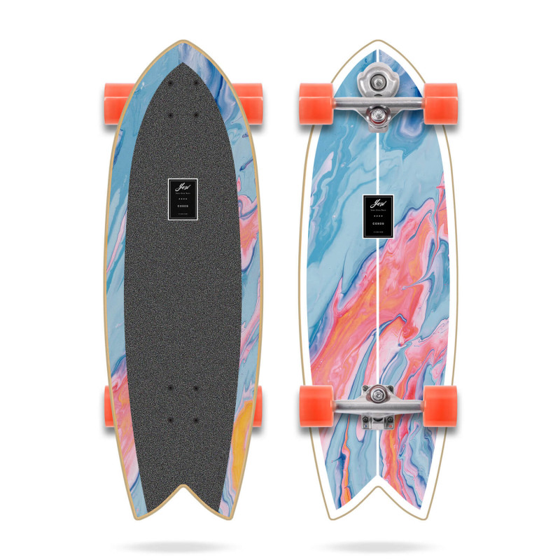 Surfskate Gussie AVALANCHE 31″ by Slide Surf Skateboards.