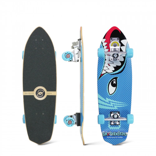 30″ Barracuda (Blue) SmoothStar SURFSKATE 