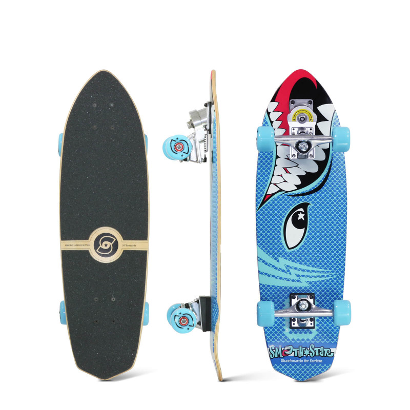 30″ Barracuda (Blue) SmoothStar SURFSKATE 