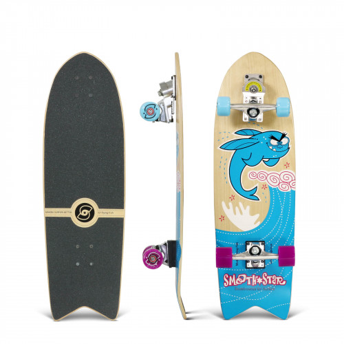 Surfskate Gussie AVALANCHE 31″ by Slide Surf Skateboards.