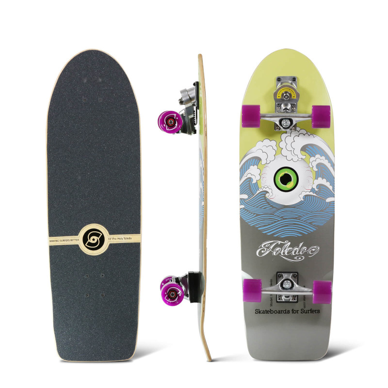 Surfskate Gussie AVALANCHE 31″ by Slide Surf Skateboards.