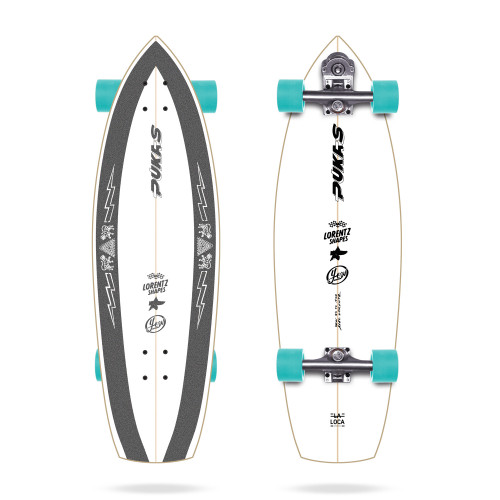 Surfskate Gussie AVALANCHE 31″ by Slide Surf Skateboards.